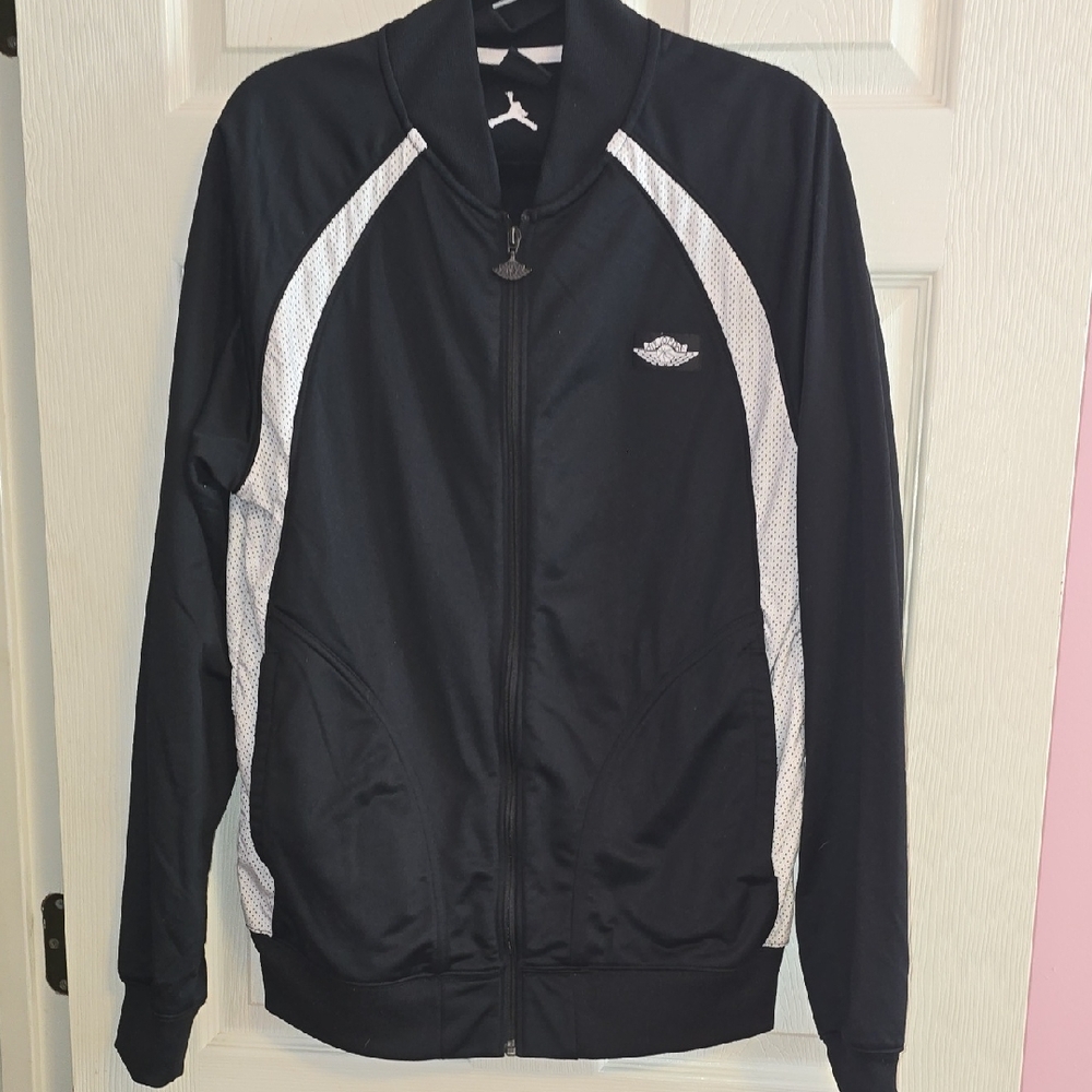 Jordan Men's Black and White‎ Bomber Jacket